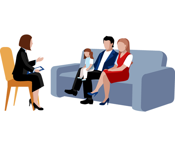 In-community counseling illustration